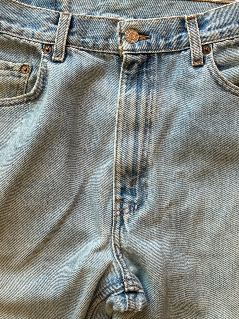 Vintage Levi’s 505 Jeans 34x36 Light Wash Faded Distressed Straight Leg Y2K - Picture 4 of 14